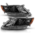 Picture of ANZO 2007-2009 Toyota Camry Projector Headlight Black Amber