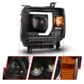 Picture of ANZO 2014-2015 GMC Sierra 1500HD Projector Plank Style Headlight Black W/ DRL