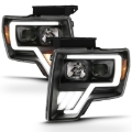 Picture of ANZO 2009-2013 Ford F-150 Projector Light Bar G4 Switchback Headlights Black Amber