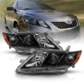 Picture of ANZO 2007-2009 Toyota Camry Projector Headlight Black Amber