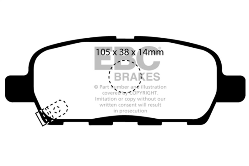Picture of EBC Greenstuff Brake Pad Sets - DP61955