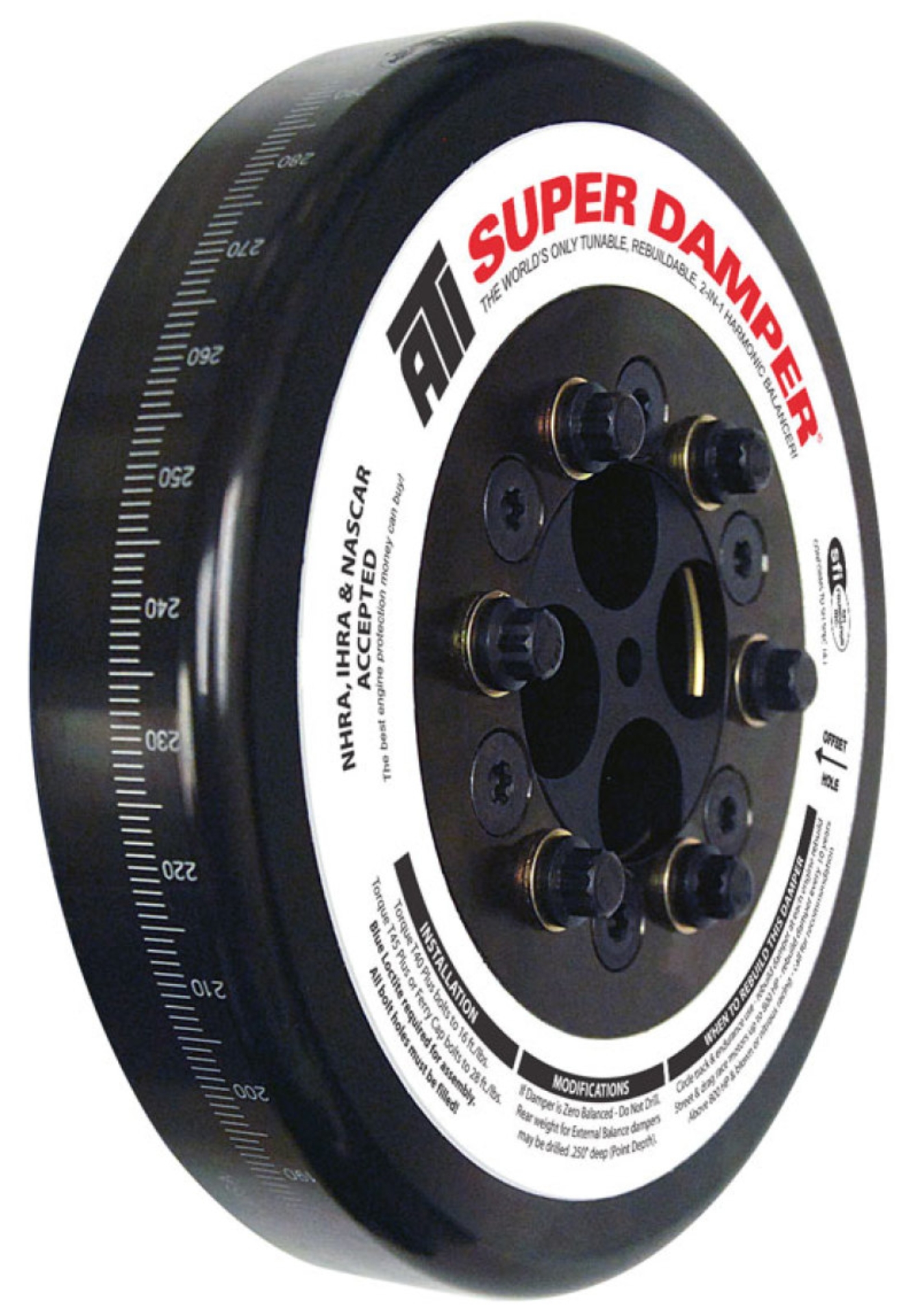 Picture of ATI Damper - 8.074in - Steel - Cummins - 4BT -6BT - Competition Only - 3 Ring Hvy - Diesel