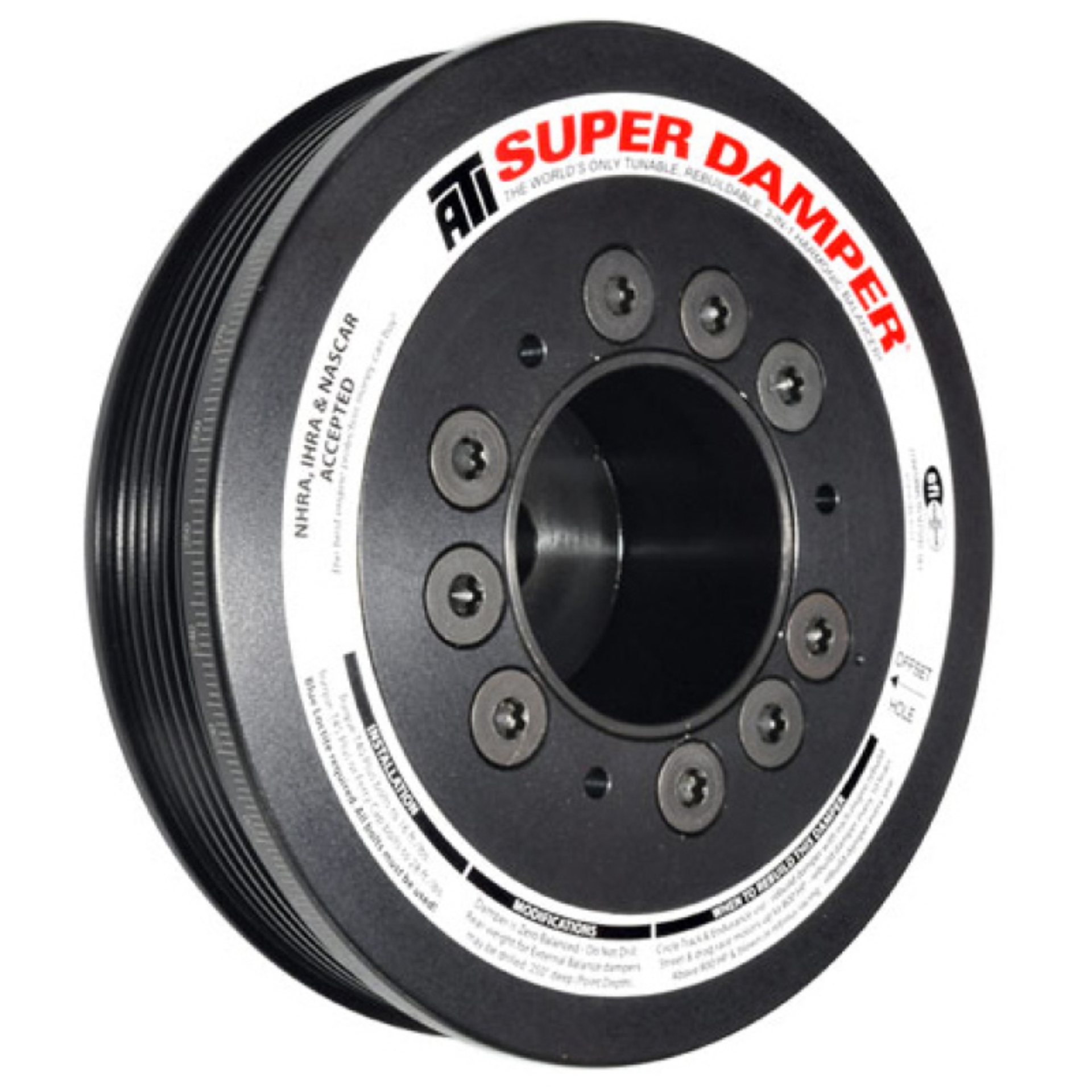 Picture of ATI Damper - 6.570in - Alum - 6 Grv - Audi - Street