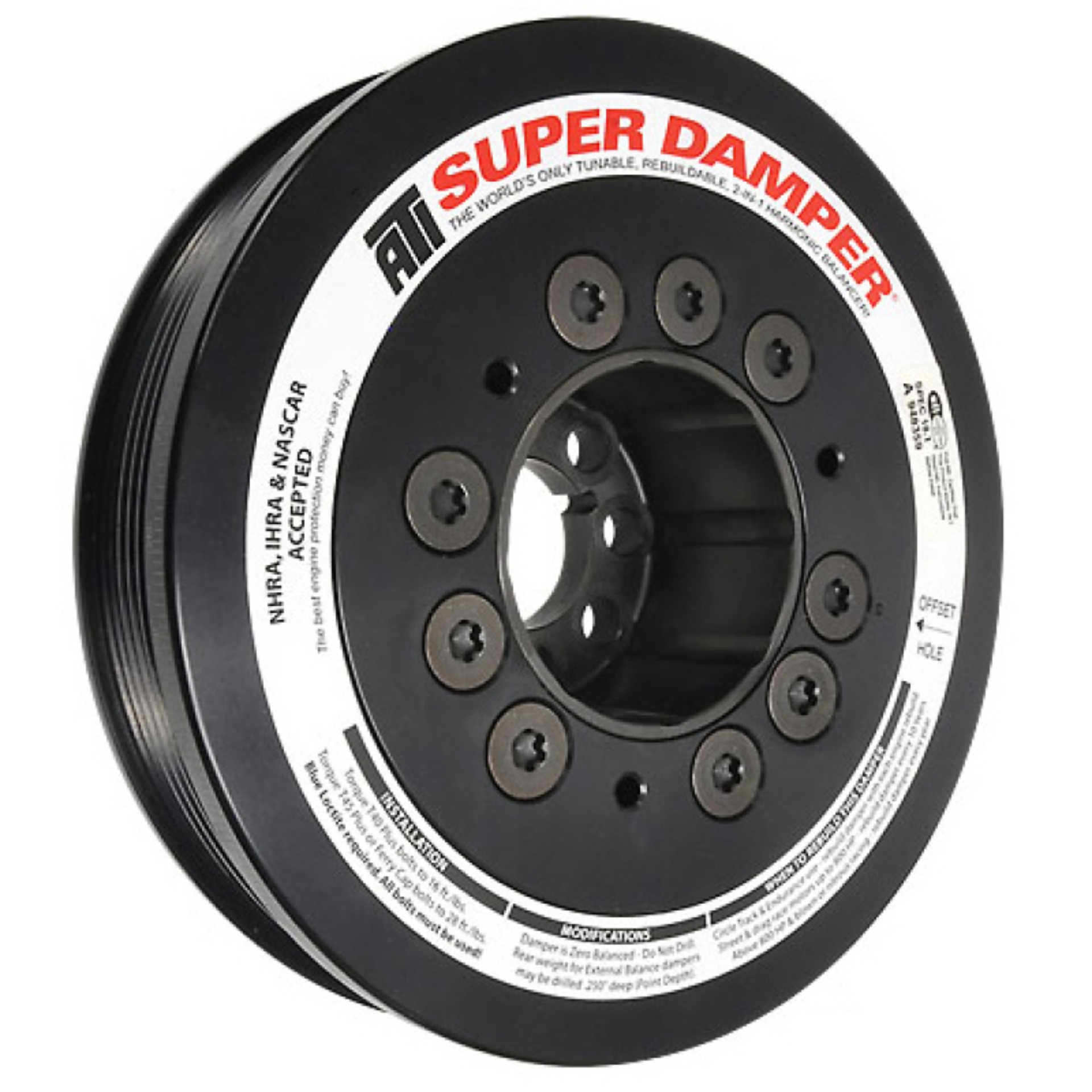 Picture of ATI Damper - 6.570in - Steel - 6 Grv - Audi - High HP - Race Version