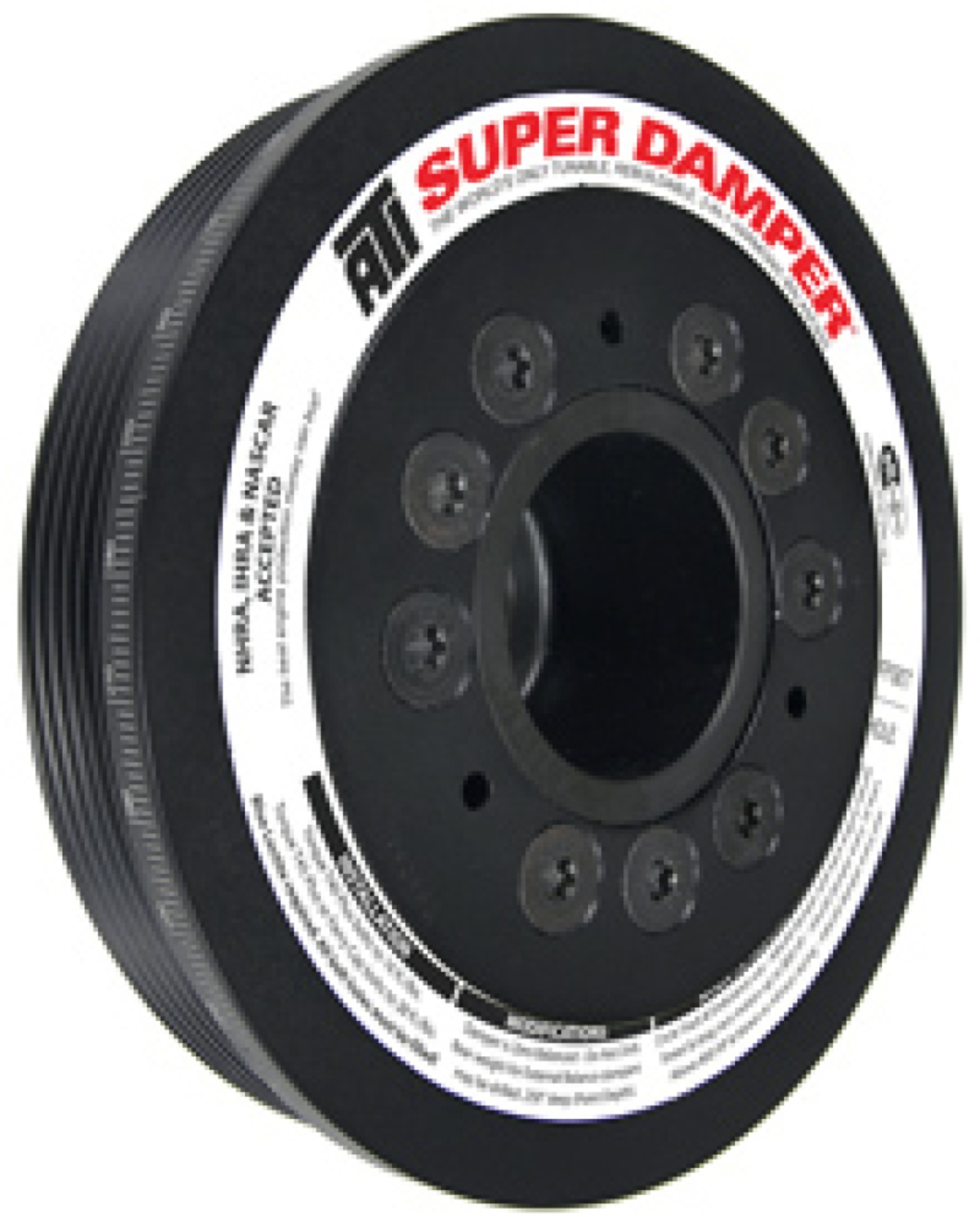 Picture of ATI Damper - 6.78in - Alum - 6 Grv - Mitsubishi Evo 8 - 4G63 - w/Integra Lower Cam Drive
