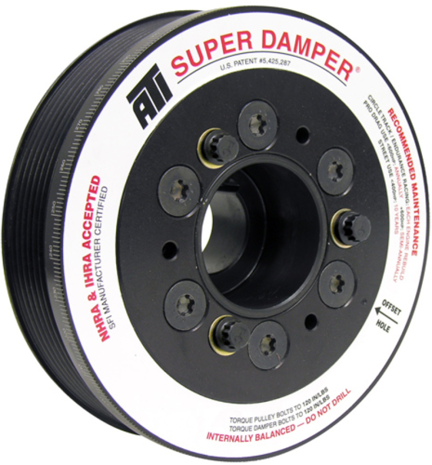Picture of ATI Damper - 5.67in - Alum - 6 Grv - Mitsubishi Evo 10 - 3 Percent UD - 08+ - 1Pc