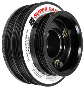 Picture of ATI Damper - 5.67in - Alum - (2) 4 Grv - Nissan RB26 - R32 Only - 1Pc - w/Power Steering Pulley