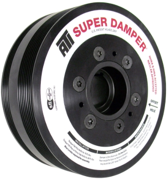 Picture of ATI Damper - 7.65in - Alum - 8 & 4 Grv - LS7 - Y Body Corvette - Gen 5 Z28 - LS3 - OEM Size - 2 Ring