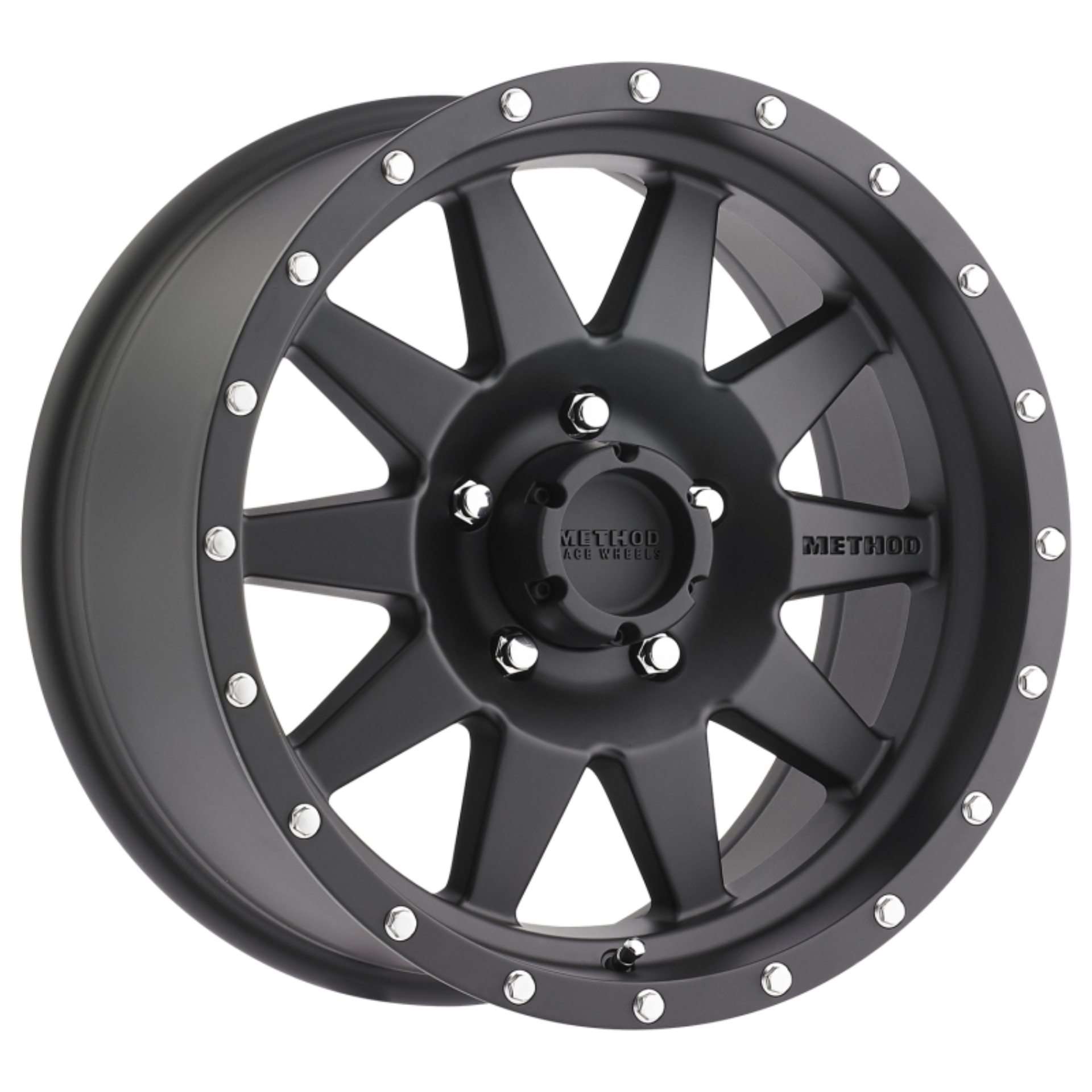 Picture of Method MR301 The Standard 16x8 0mm Offset 5x4.5 83mm CB Matte Black Wheel