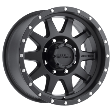 Picture of Method MR301 The Standard 20x9 +18mm Offset 8x170 130.81mm CB Matte Black Wheel