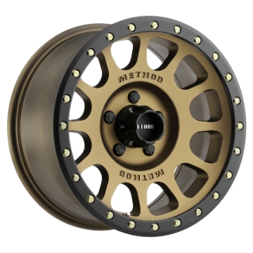 Picture of Method MR305 NV 17x8.5 0mm Offset 5x150 116.5mm CB Method Bronze/Black Street Loc Wheel