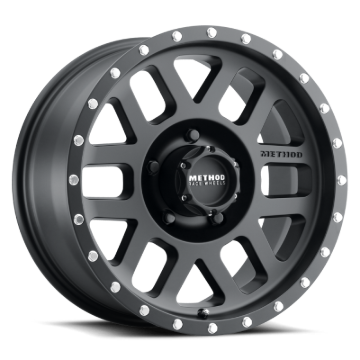 Picture of Method MR306 Mesh 17x8.5 0mm Offset 5x4.5 83mm CB Matte Black Wheel