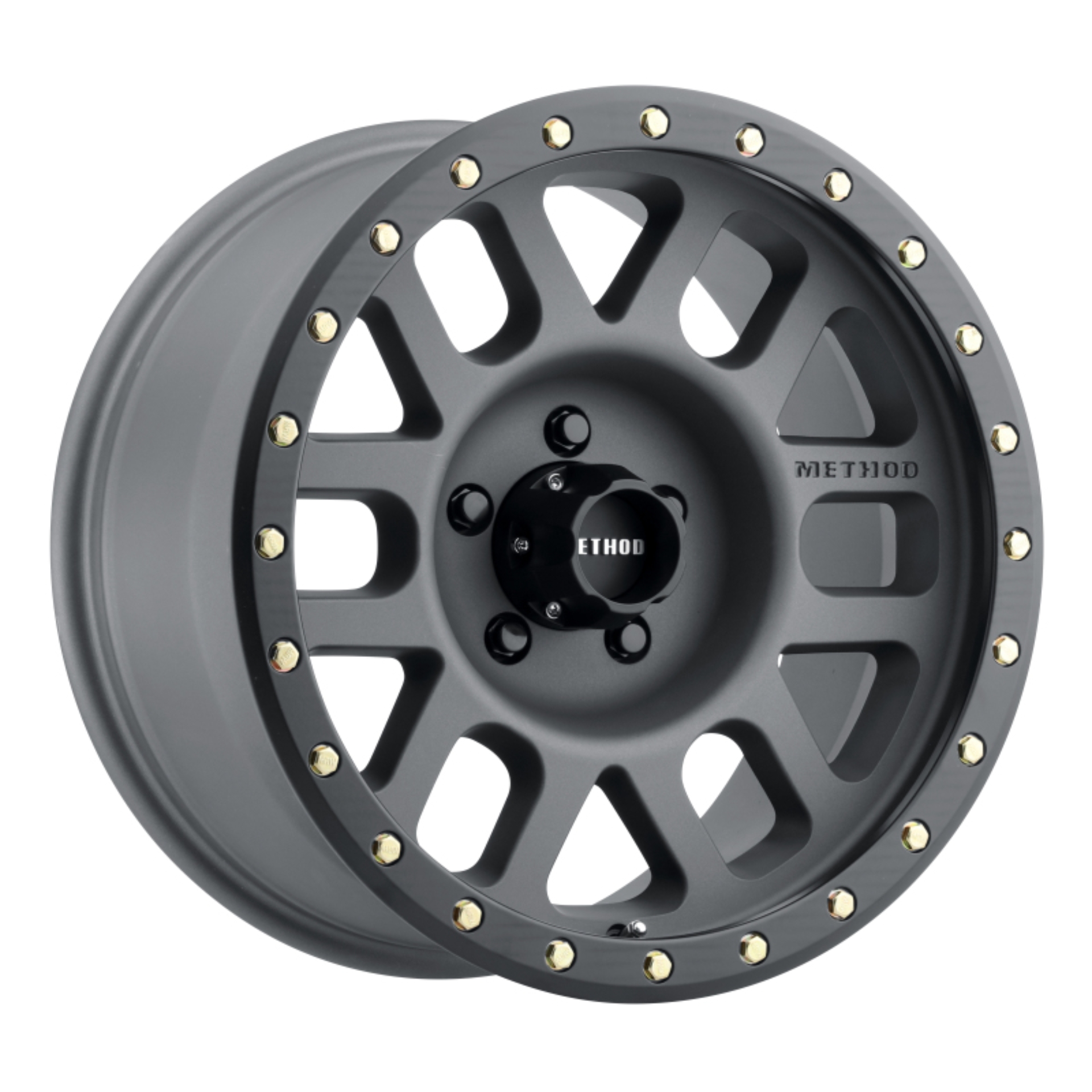 Picture of Method MR309 Grid 17x8.5 0mm Offset 5x5 94mm CB Titanium/Black Street Loc Wheel