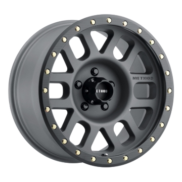 Picture of Method MR309 Grid 17x8.5 0mm Offset 5x5 94mm CB Titanium/Black Street Loc Wheel