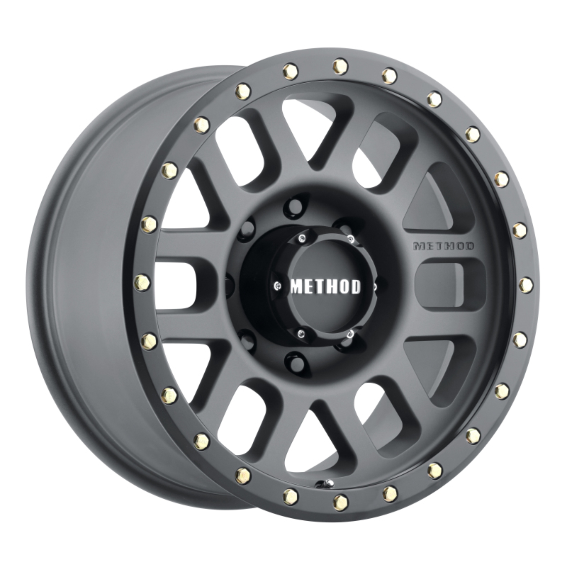 Picture of MRW MR309 Wheels - Method MR309 Grid 18x9 +18mm Offset 8x6.5 130.81mm CB Titanium/Black Street Loc Wheel mrwMR30989080818