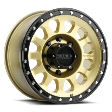 Picture of Method MR315 17x8.5 +25mm Offset 8x6.5 130.81mm CB Gold/Black Street Loc Wheel