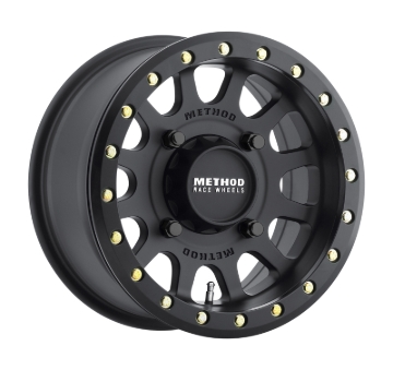 Picture of Method MR401 UTV Beadlock 14x7 / 4+3/13mm Offset / 4x156 / 132mm CB Matte Black Wheel