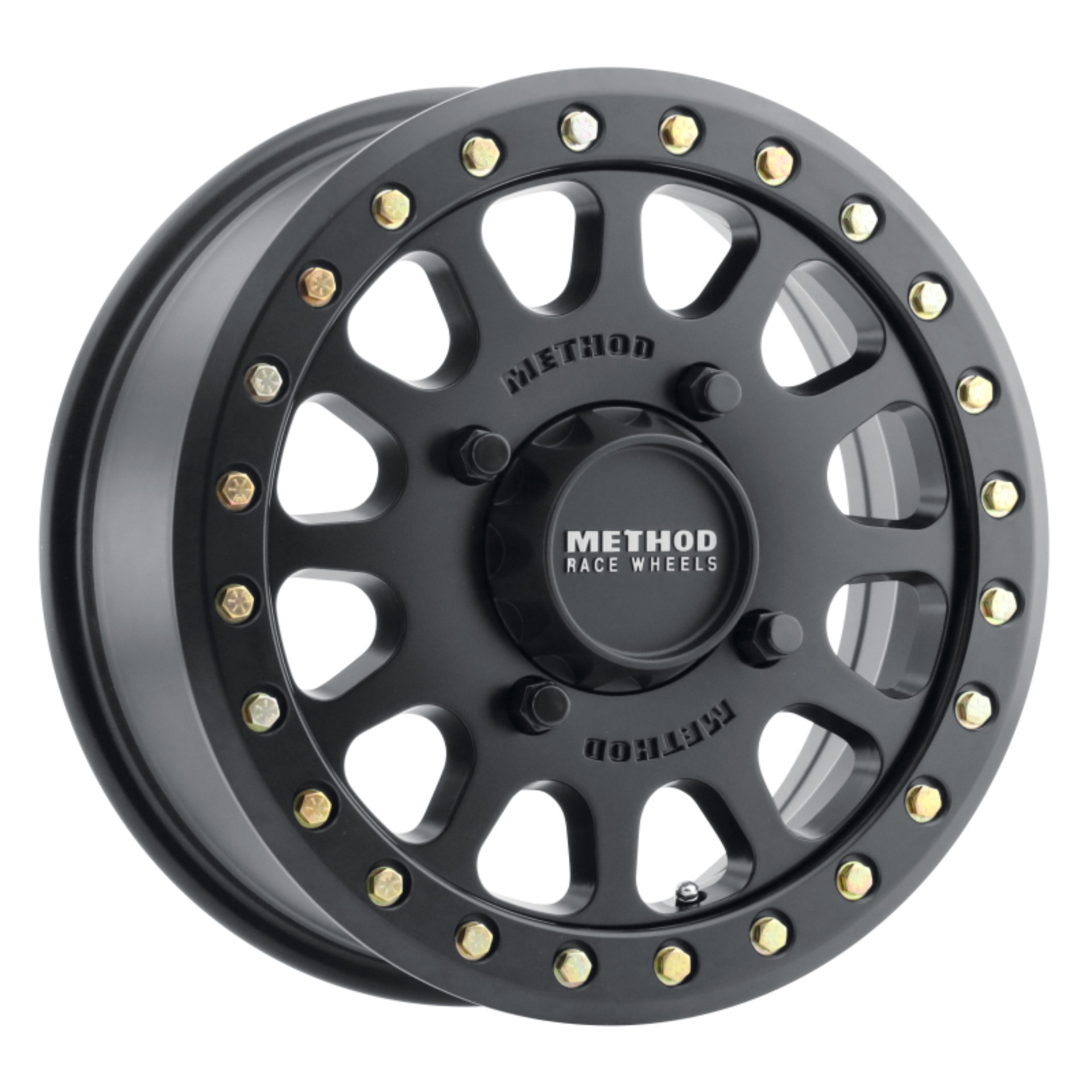 Picture of Method MR401 UTV Beadlock 15x6 / 5+1/53mm Offset / 4x156 / 132mm CB Matte Black Wheel