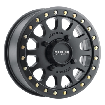 Picture of Method MR401 UTV Beadlock 15x6 / 5+1/53mm Offset / 4x136 / 106mm CB Matte Black Wheel