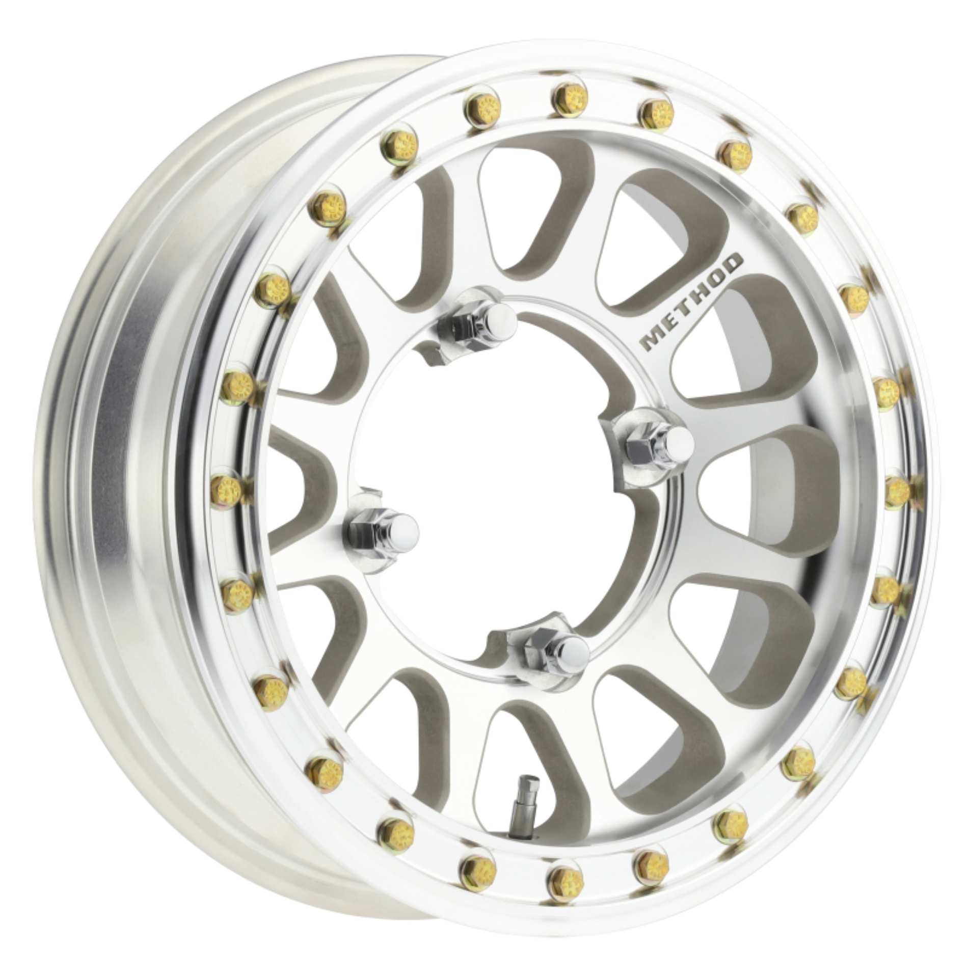 Picture of Method MR401-R UTV Beadlock 15x5 / 2.5+2.5/0mm Offset / 4x156 / 127mm CB Machined - Raw Wheel