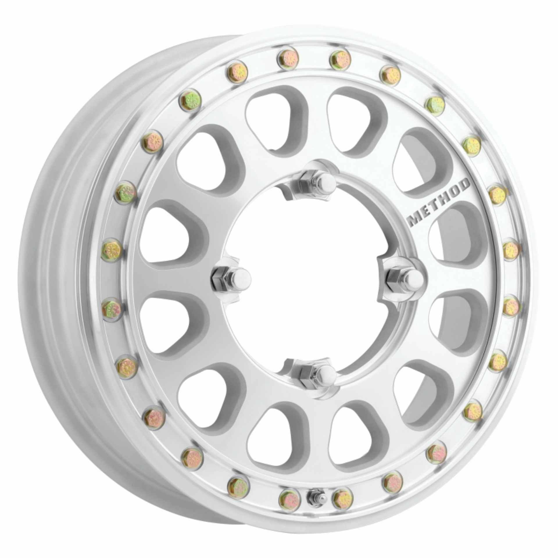 Picture of Method MR401-R UTV Beadlock 15x5 / 5+0/43mm Offset / 4x136 / 106mm CB Machined - Raw Wheel