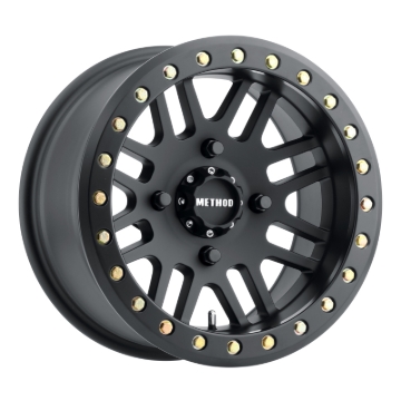 Picture of Method MR406 UTV Beadlock 14x8 / 4+4/0mm Offset / 4x136 / 106mm CB Matte Black Wheel