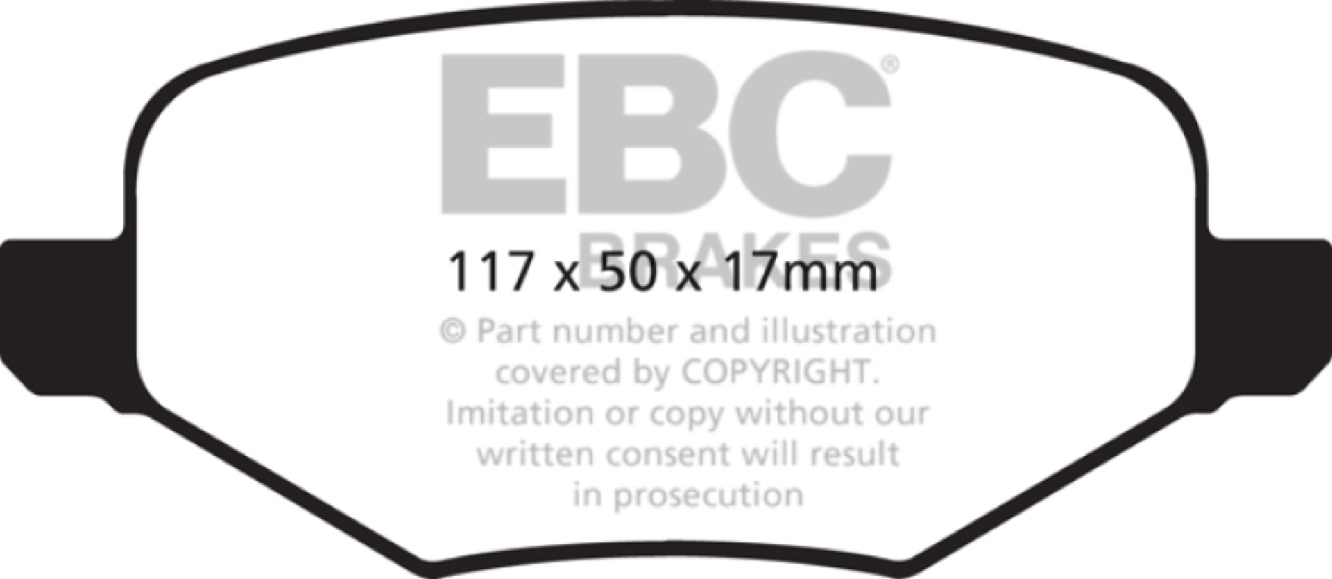 Picture of EBC Yellowstuff Brake Pad Sets - DP41826R