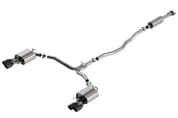 Picture of Borla 18-20 Toyota Camry XSE 3.5in Tip Dual Split Rear Exit Cat Back S-Type Exhaust Black Chrome