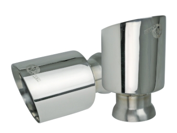 Picture of aFe MACH Force-XP 4-1/2in Polished OE Replacement Exhaust Tips - 15-19 Dodge Charger/Hellcat