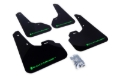 Picture of Rally Armor 10-13 Mazda3/Speed3 (Hatch/Sedan) Black UR Mud Flap w/Green Logo