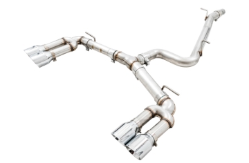 Picture of AWE Tuning Audi 8V S3 Track Edition Exhaust w/Chrome Silver Tips 102mm