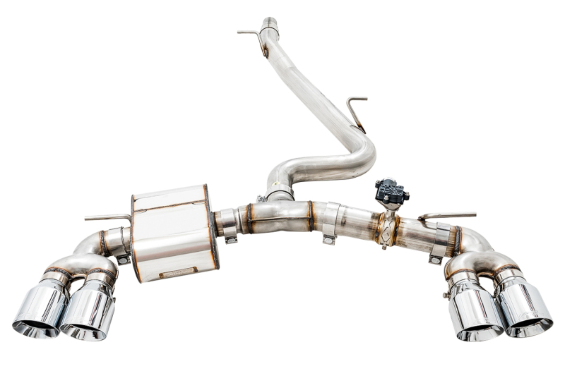 Picture of AWE Tuning Volkswagen Golf R MK7.5 SwitchPath Exhaust w/Chrome Silver Tips 102mm