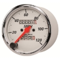 Picture of Autometer Arctic White 3-1/8in 0-120 MPH Mechanical Speedometer Gauge
