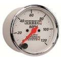 Picture of Autometer Arctic White 3-1/8in 0-120 MPH Mechanical Speedometer Gauge