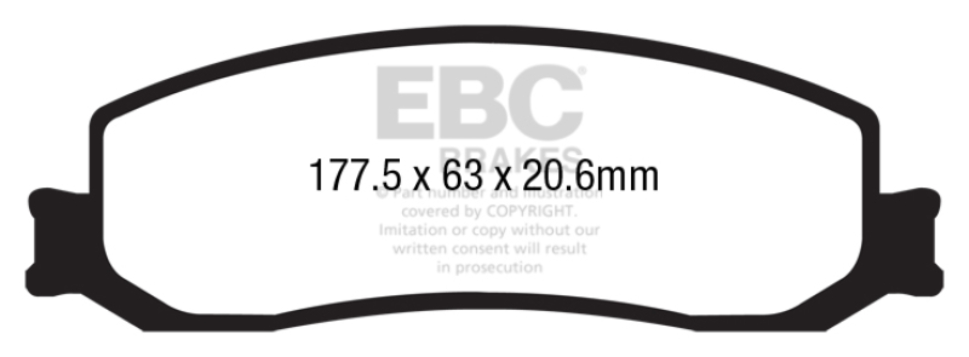 Picture of EBC Greenstuff Brake Pad Sets - DP63001