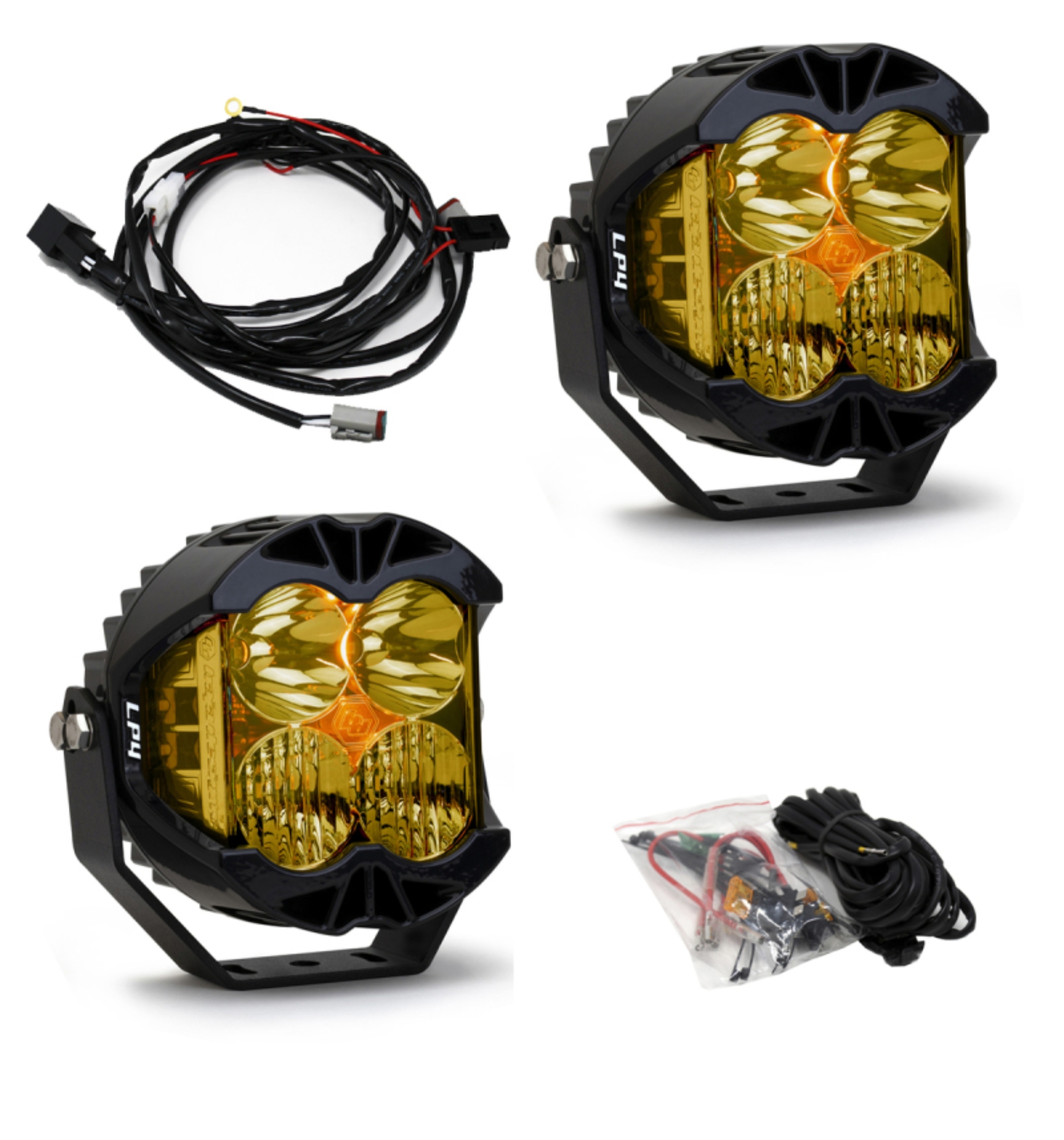 Picture of Baja Designs LP4 Pro Driving/Combo LED - Amber (Pair)