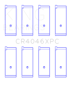 Picture of King Honda B20B4 / B20Z2 / D16 Series ZC 16V (Size 0.25 Oversized) Coated Rod Bearing Set