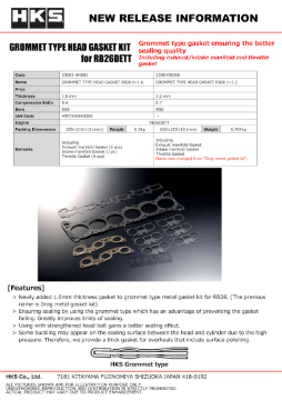 Picture of HKS RB26 88mm Bore 1.6mm Thick Grommet Type Head Gasket