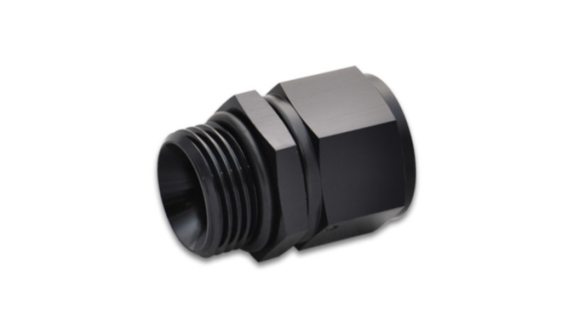 Picture of Vibrant -6AN Female to -10 ORB Swivel Adapter w/ O-Ring - Anodized Black