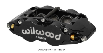 Picture of Wilwood Caliper Forged Narrow Superlite R/H FNSL6R-DS Dust Seal 1.62/1.12/1.12,1.25 Rotor - Black