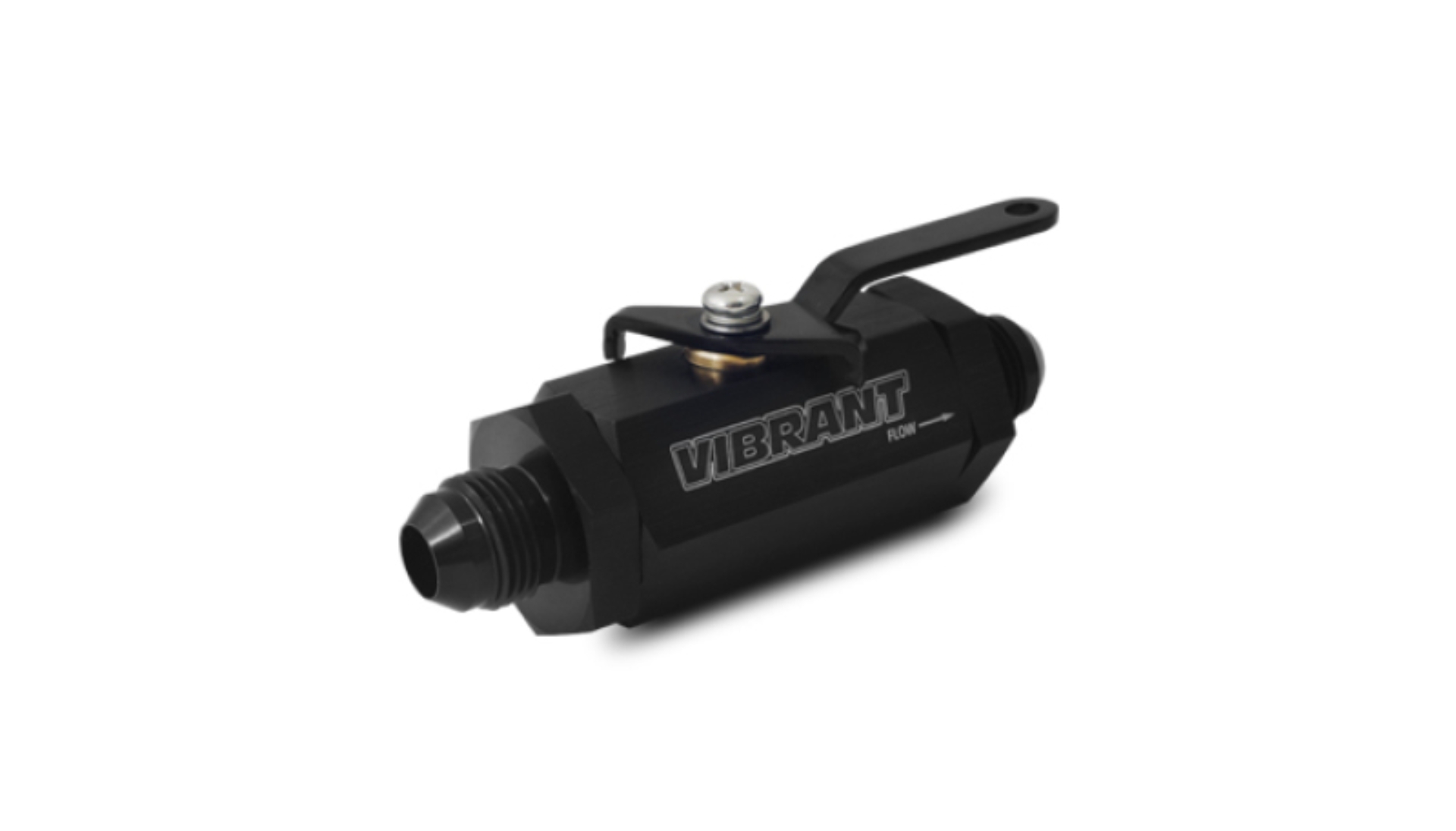 Picture of Vibrant -12AN to -12AN Male Shut Off Valve - Black
