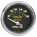 Picture of Autometer Carbon Fiber 52mm 8-18 Volt Electronic Volt meter