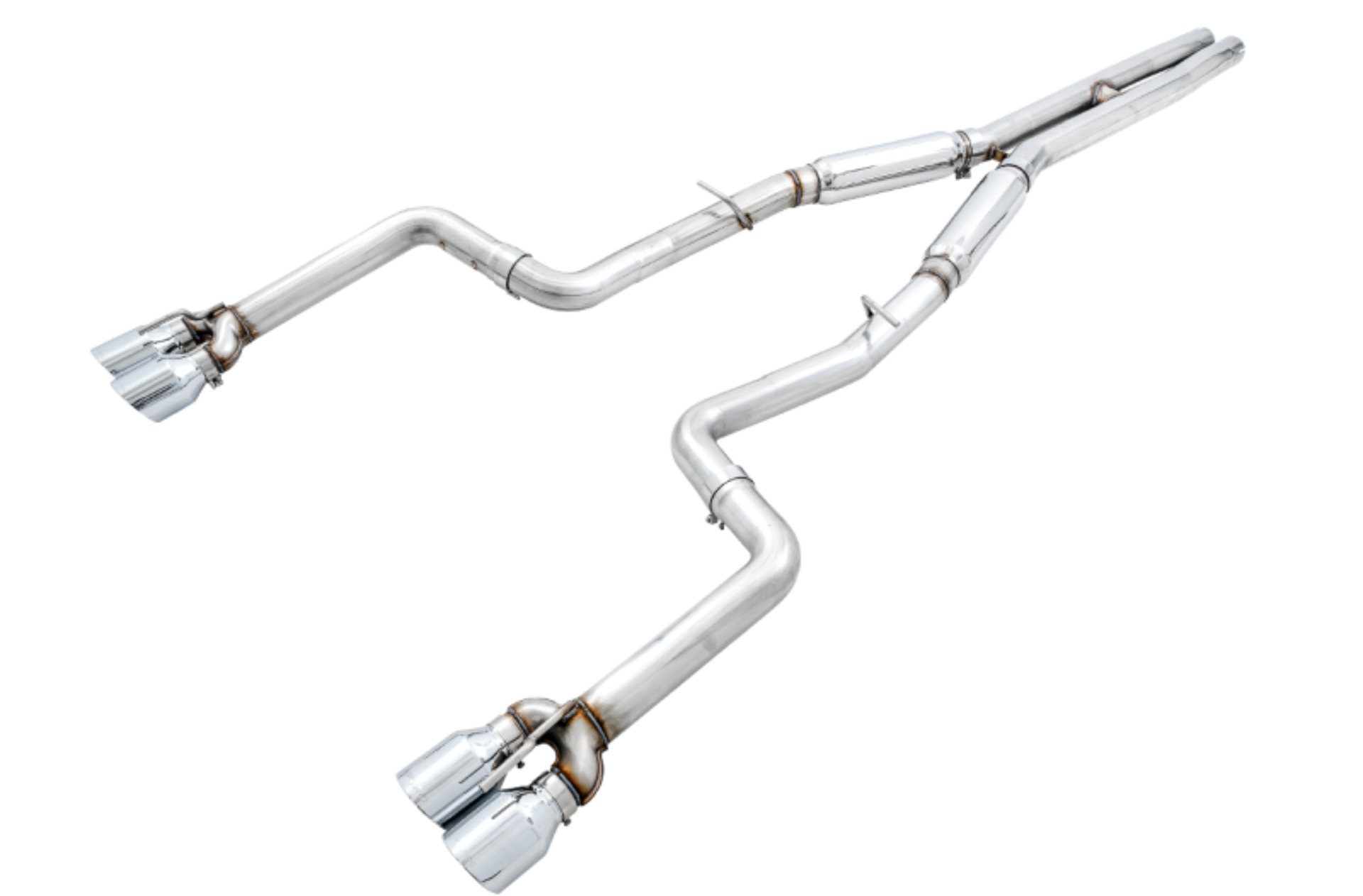 Picture of AWE Tuning 2017+ Dodge Challenger 5.7L Track Edition Exhaust - Chrome Silver Quad Tips