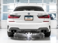Picture of AWE Tuning 2019+ BMW M340i (G20) Resonated Touring Edition Exhaust - Quad Chrome Silver Tips