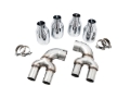Picture of AWE Tuning 2019+ BMW M340i (G20) OE-Config-To-Quad Tip Conversion Kit - Chrome Silver Tip