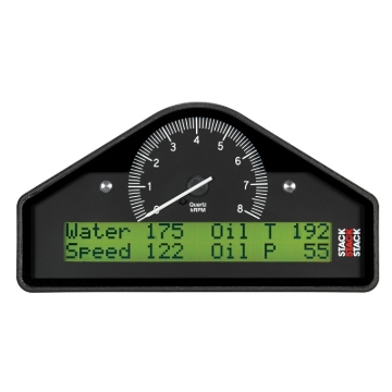 Picture of Autometer Stack Race Display Pre-Configured 0-8K RPM (PSI/DEG.F/MPH)