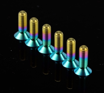 Picture of NRG Titanium Steering Wheel Screw Upgrade Kit (Conical) - Multi Color