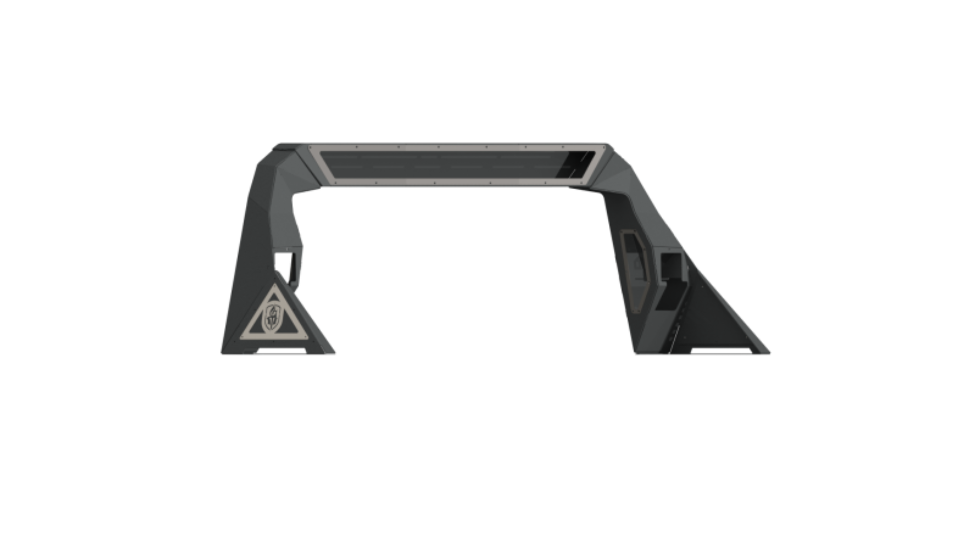 Picture of Road Armor 14-18 Chevy/GMC 1500 iD Headache Rack w/Bedrail Pods/ 40in Light Pod/Ring Raw