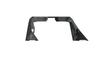 Picture of Road Armor 14-18 Chevy 1500 iD Headache Rack w/Bedrail Pod/Dual 10in Pod/Brake Lamp Relief/Hyve -Raw