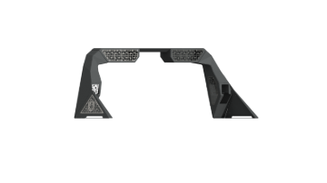 Picture of Road Armor 10-19 Dodge 1500 iD Headache Rack w/Bedrail Pod/Dual 10in Pod/Brake Lamp Relief/iD - Raw